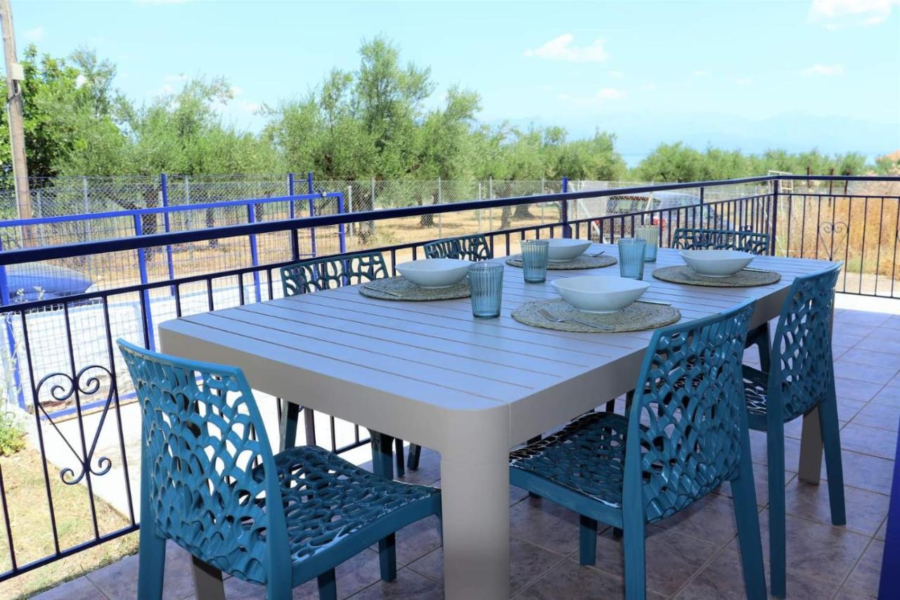 Villa Blue Cocoon - Chrani Messinia Peloponnese- Sea View 800 M From Beach Exterior foto