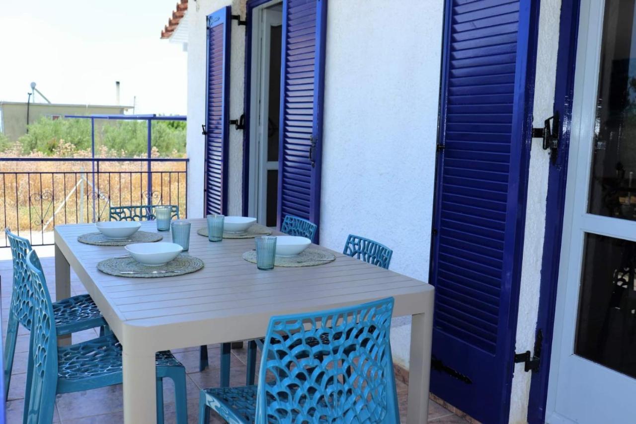 Villa Blue Cocoon - Chrani Messinia Peloponnese- Sea View 800 M From Beach Exterior foto