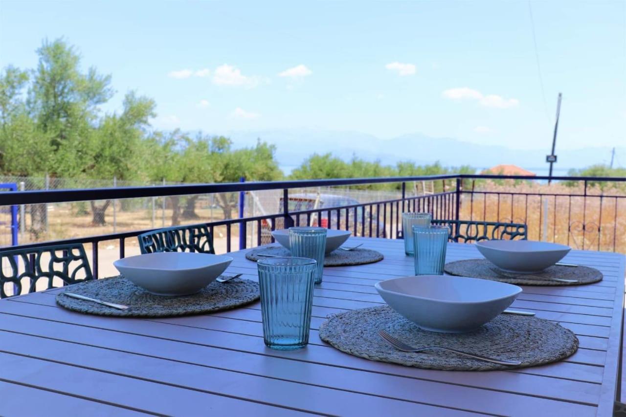 Villa Blue Cocoon - Chrani Messinia Peloponnese- Sea View 800 M From Beach Exterior foto