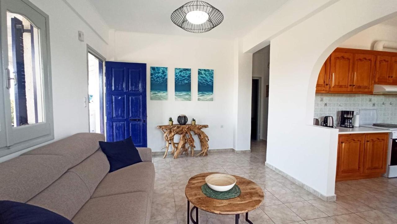 Villa Blue Cocoon - Chrani Messinia Peloponnese- Sea View 800 M From Beach Exterior foto