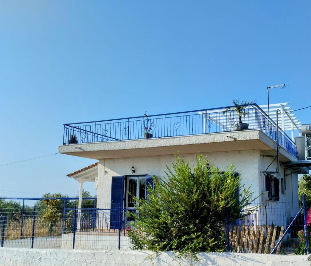 Villa Blue Cocoon - Chrani Messinia Peloponnese- Sea View 800 M From Beach Exterior foto