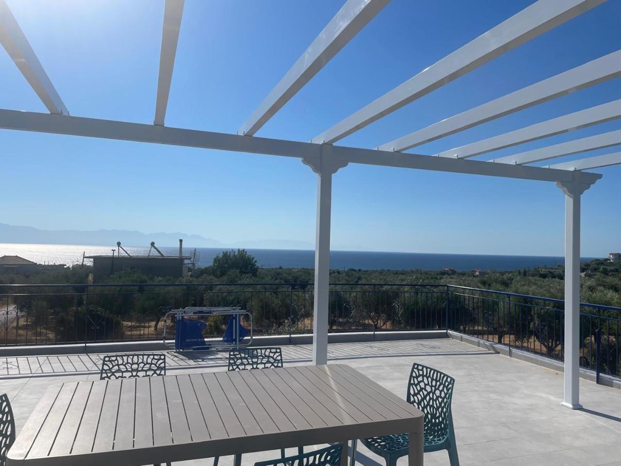 Villa Blue Cocoon - Chrani Messinia Peloponnese- Sea View 800 M From Beach Exterior foto